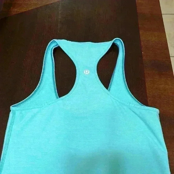 LULULEMON Cool Racerback Tank top size 4aqua blue - Picture 6 of 6